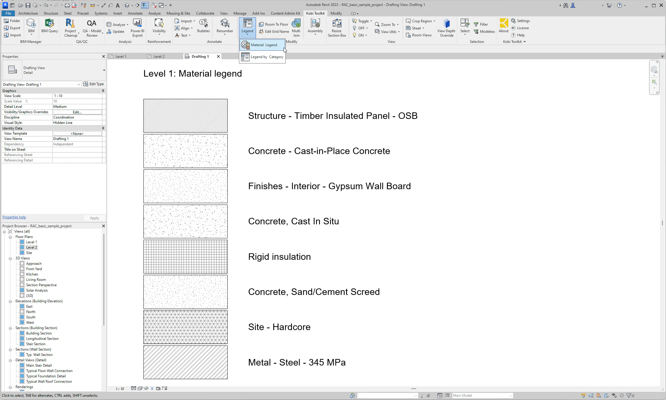 screenshot of Kobi Toolkit for Revit